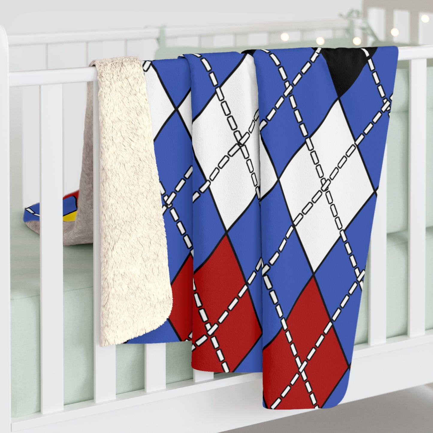 Eswatini Retro Argyle Blanket Throw