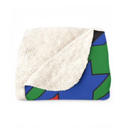 South Sudan Retro Houndstooth Blanket Throw