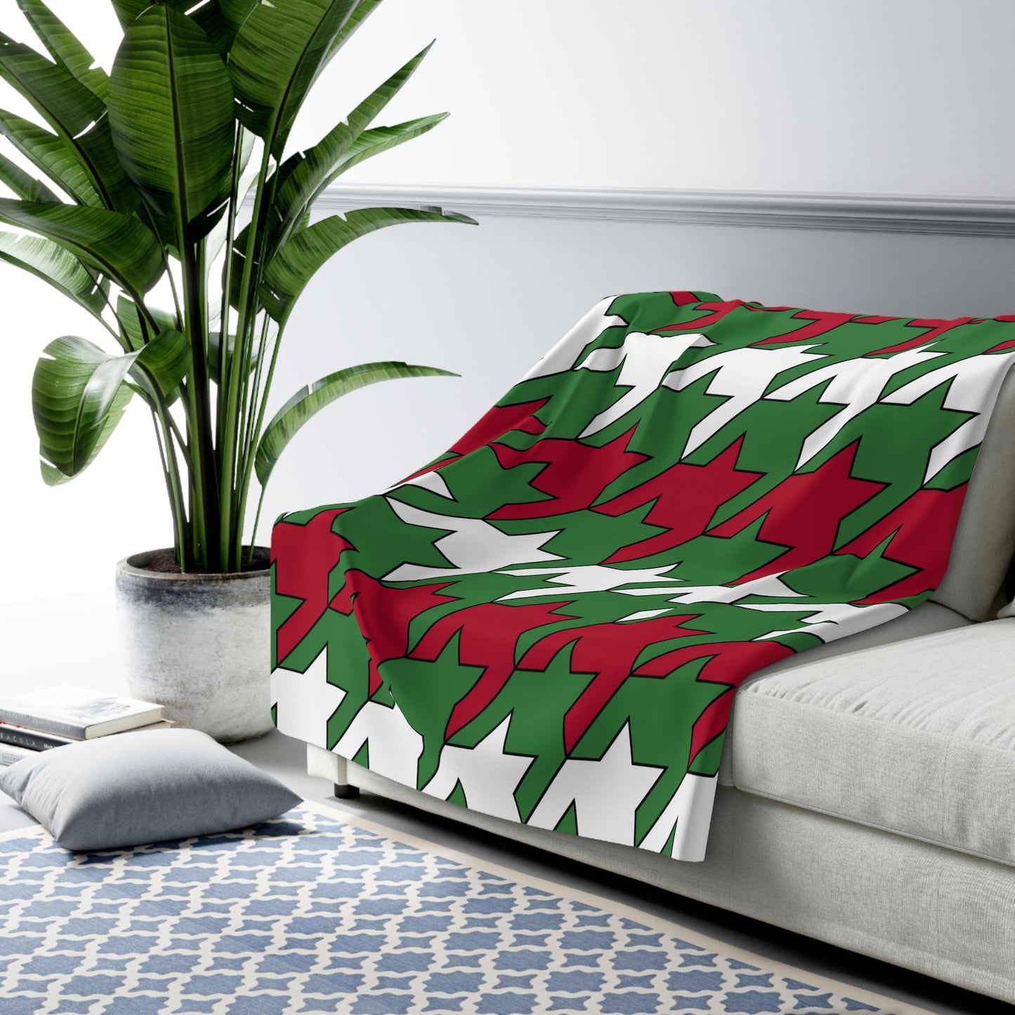 Suriname Retro Houndstooth Blanket Throw