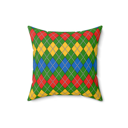 Ethiopia Retro Argyle Cushion Pillow