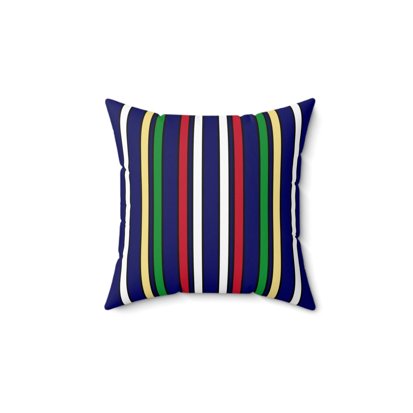 Cayman Islands Retro Stripes Cushion Pillow