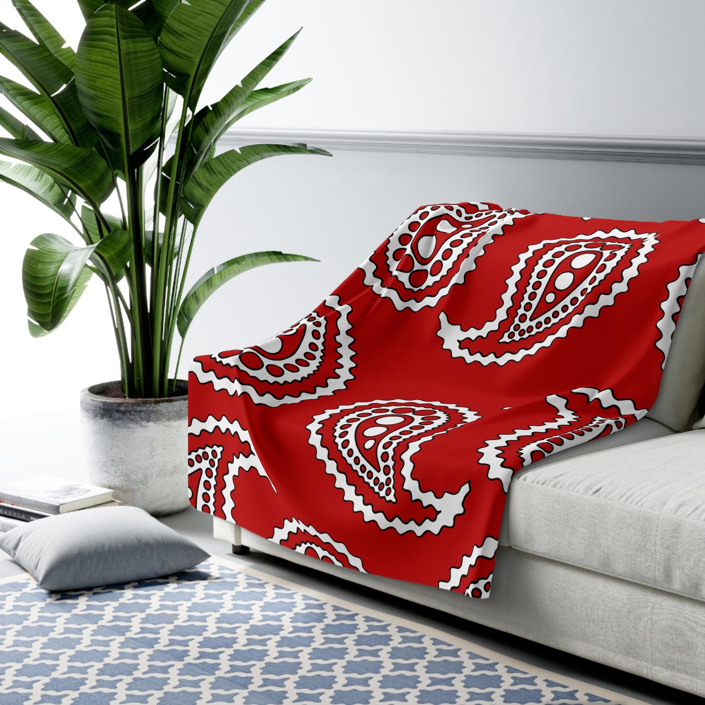 Tonga Retro Paisley Blanket Throw
