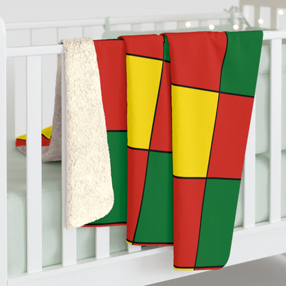 Bolivia Retro Check Blanket Throw