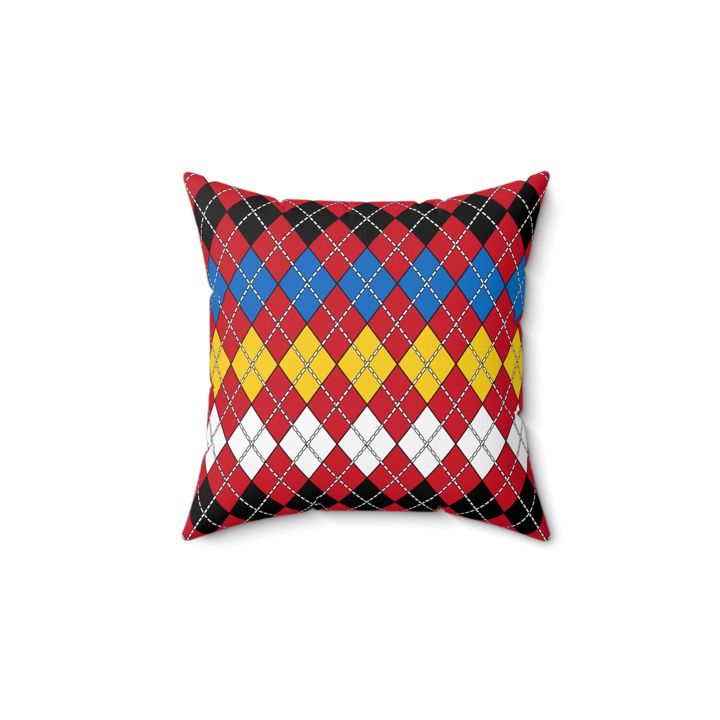 Antigua And Barbuda Retro Argyle Cushion Pillow