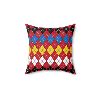 Antigua And Barbuda Retro Argyle Cushion Pillow