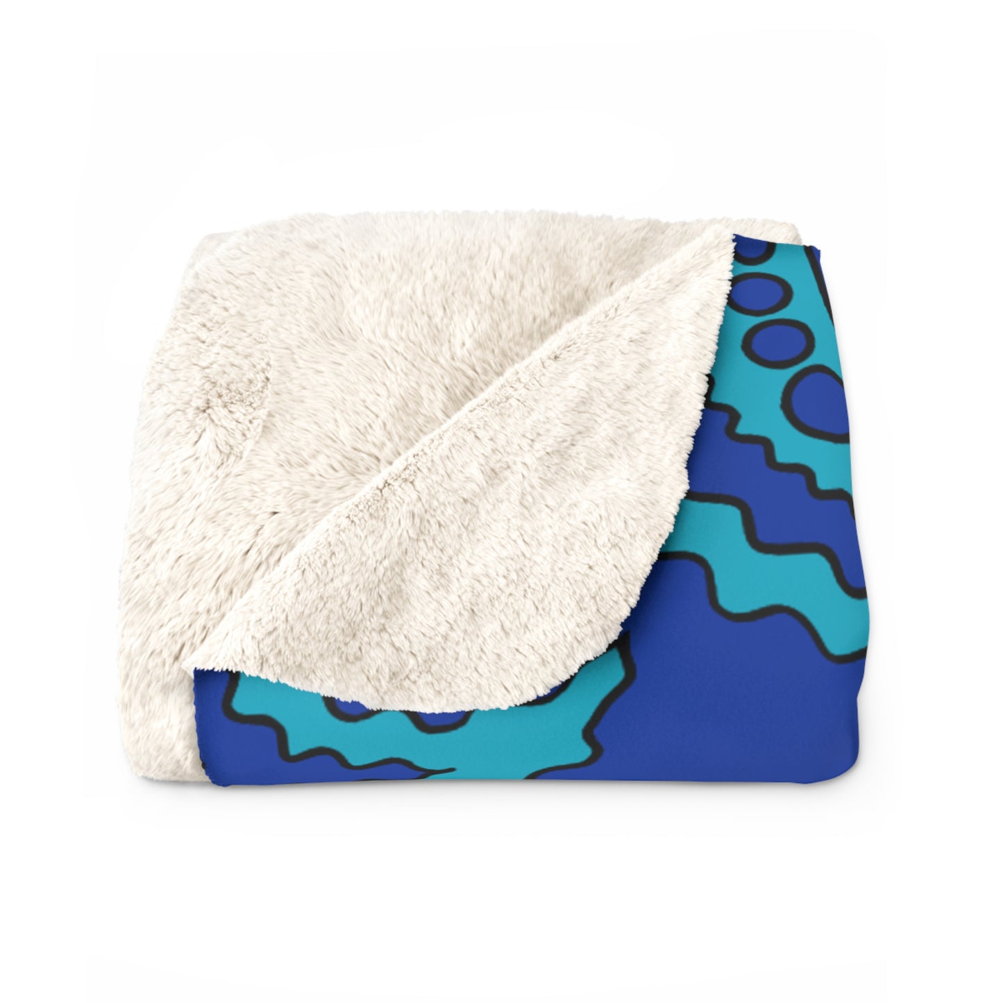 Pacific Islands Retro Paisley Blanket Throw