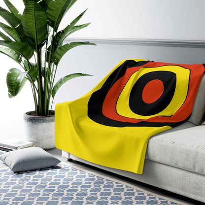 Uganda Retro Target Blanket Throw