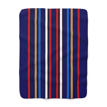 Tristan Da Cunha Retro Stripes Blanket Throw