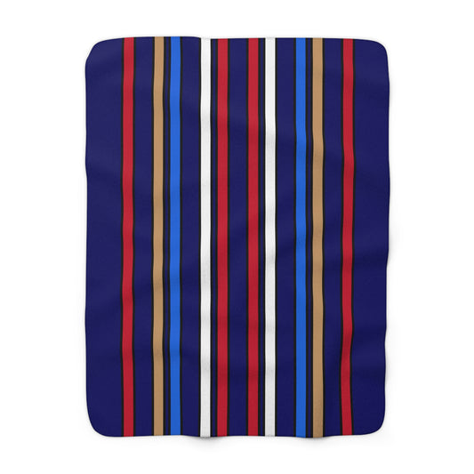 Tristan Da Cunha Retro Stripes Blanket Throw