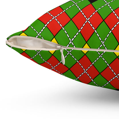 Guyana Retro Argyle Cushion Pillow