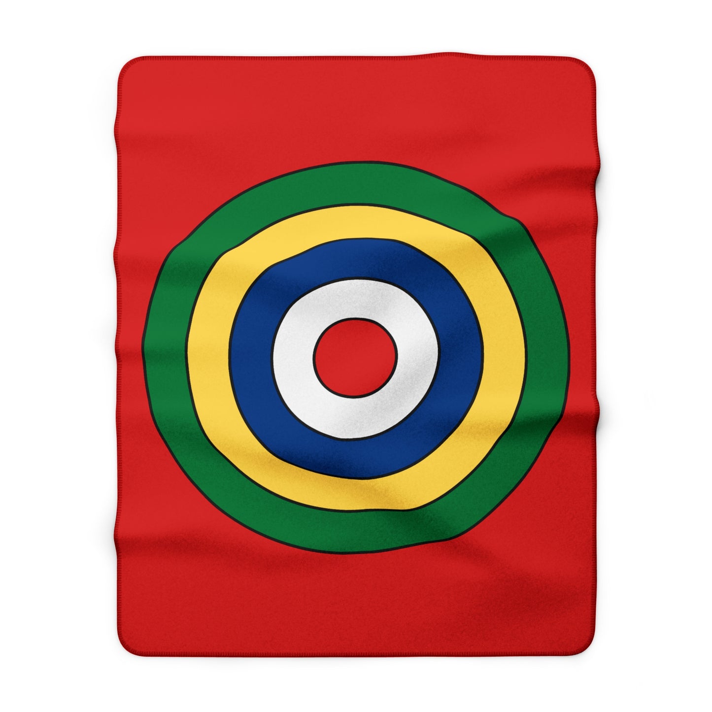Seychelles Retro Target Blanket Throw