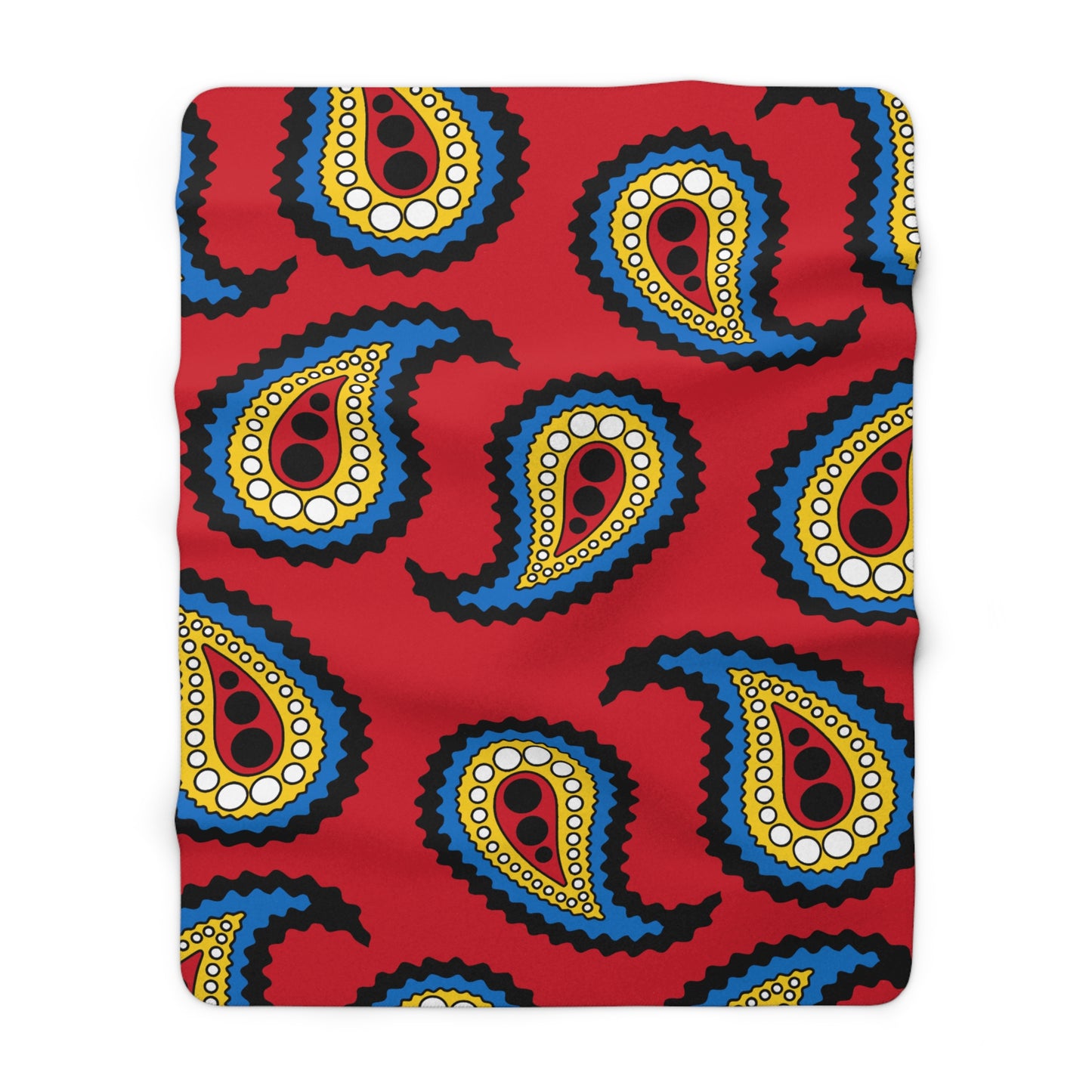 Antigua And Barbuda Retro Paisley Blanket Throw