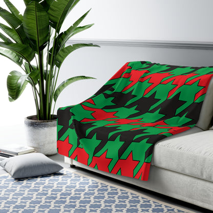 Martinique Retro Houndstooth Blanket Throw