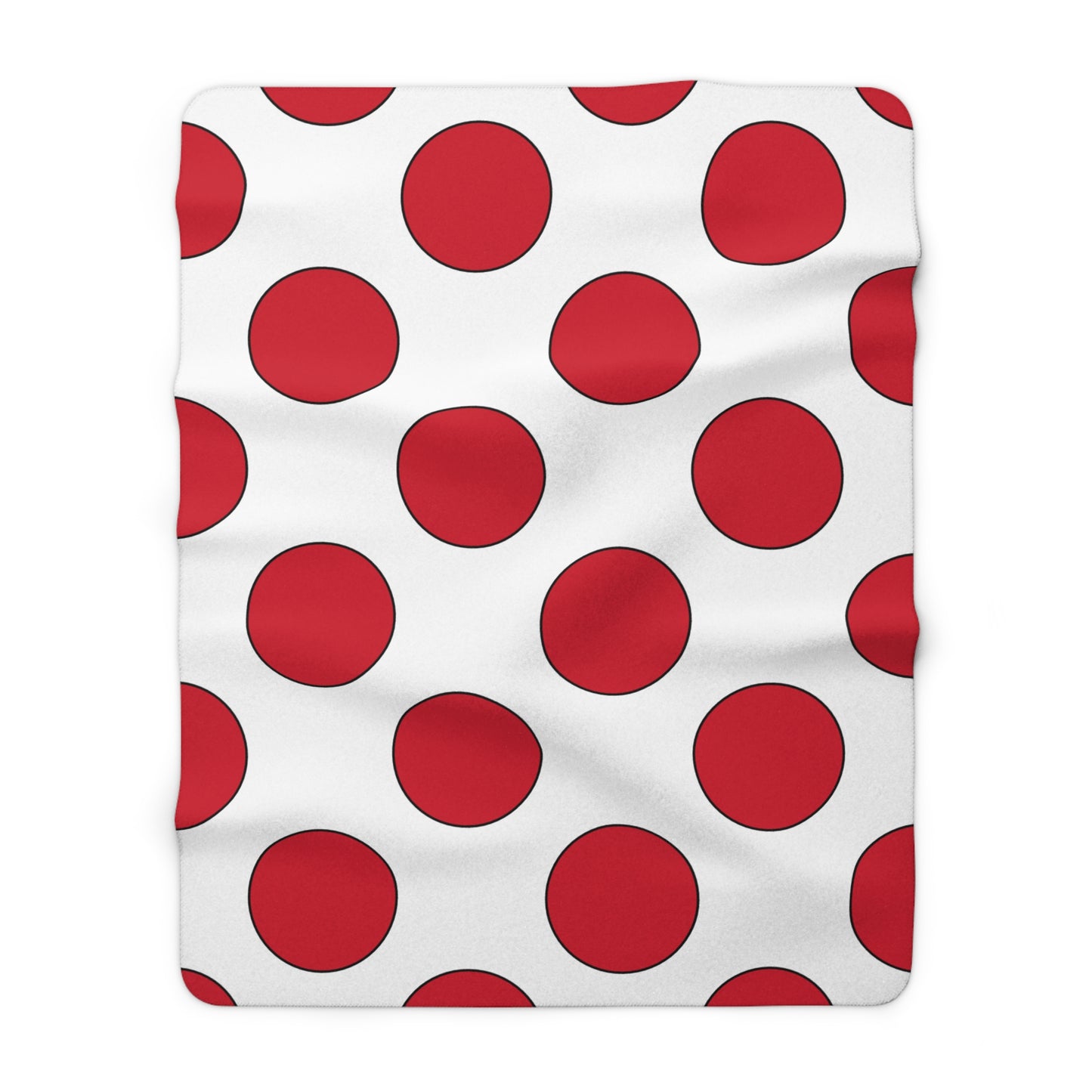 Jersey Retro Polka Dots Blanket Throw