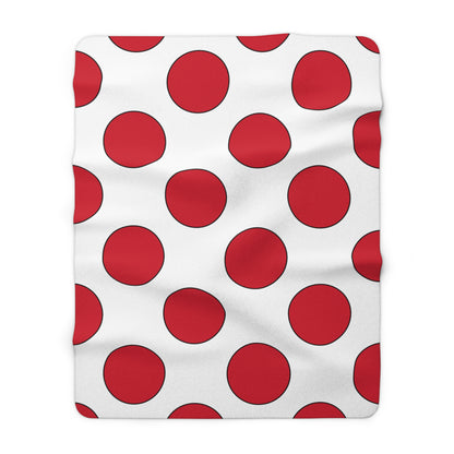 Jersey Retro Polka Dots Blanket Throw