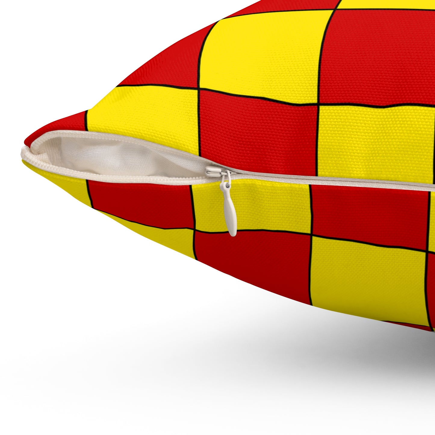 North Macedonia Retro Check Cushion Pillow
