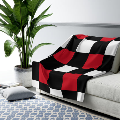 Iraq Retro Check Blanket Throw