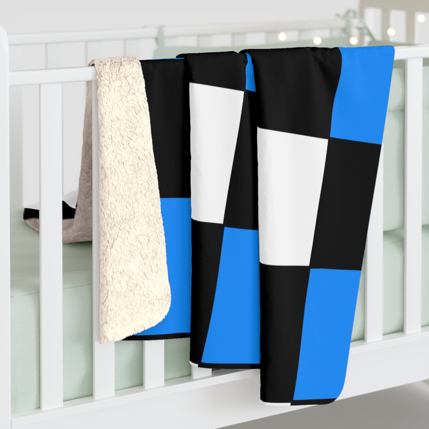 Estonia Retro Check Blanket Throw