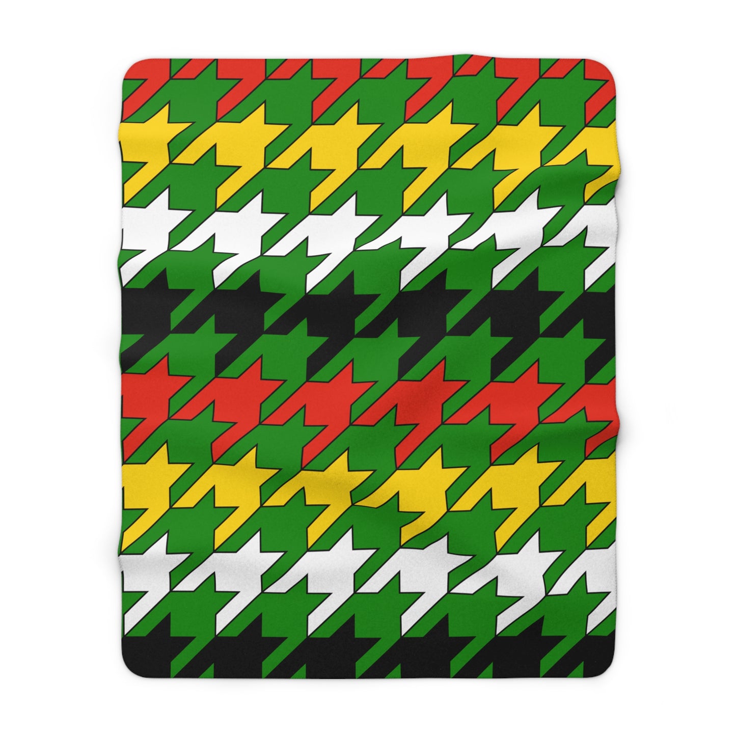 Dominica Retro Houndstooth Blanket Throw