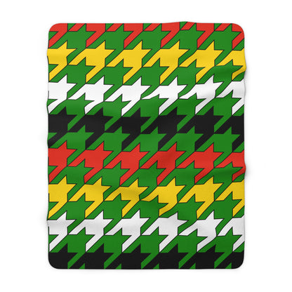 Dominica Retro Houndstooth Blanket Throw