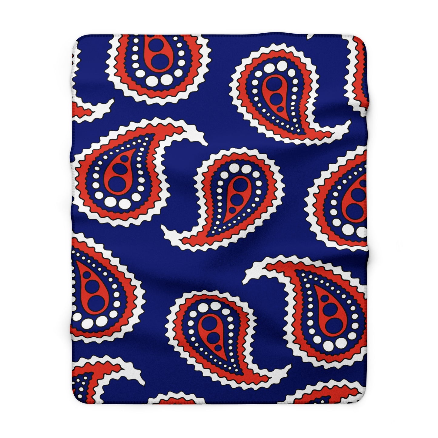 Cabo Verde Retro Paisley Blanket Throw