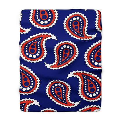 Cabo Verde Retro Paisley Blanket Throw