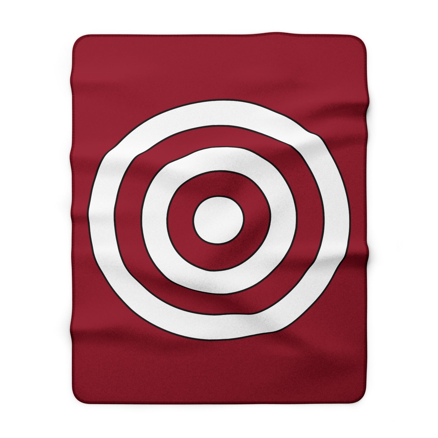 Latvia Retro Target Blanket Throw