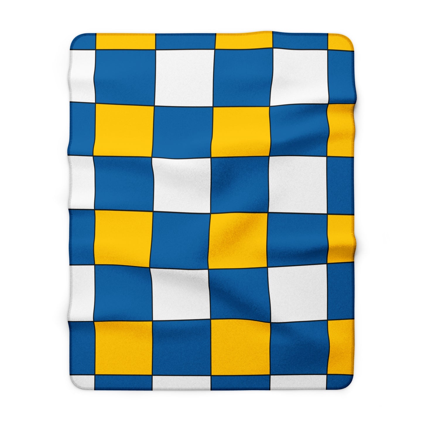 Canary Islands Retro Check Blanket Throw