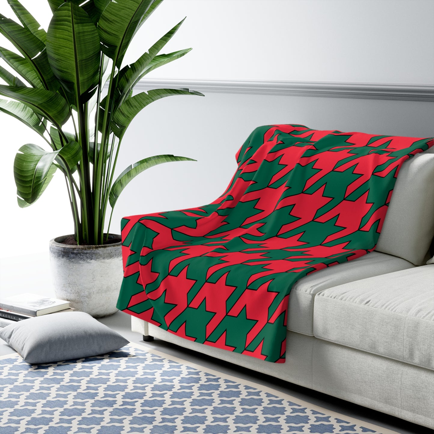 Bangladesh Retro Houndstooth Blanket Throw