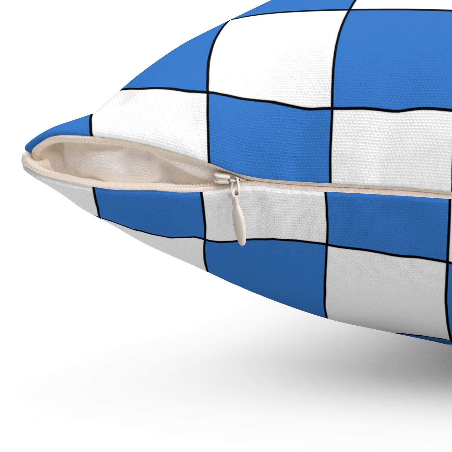 Antarctica Retro Check Cushion Pillow