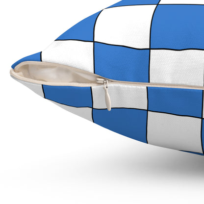Antarctica Retro Check Cushion Pillow