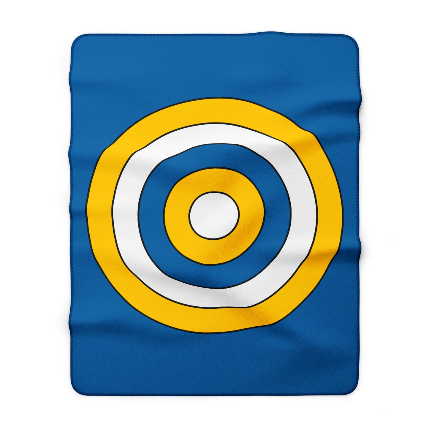 Canary Islands Retro Target Blanket Throw
