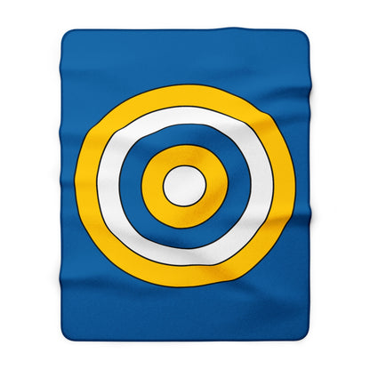 Canary Islands Retro Target Blanket Throw