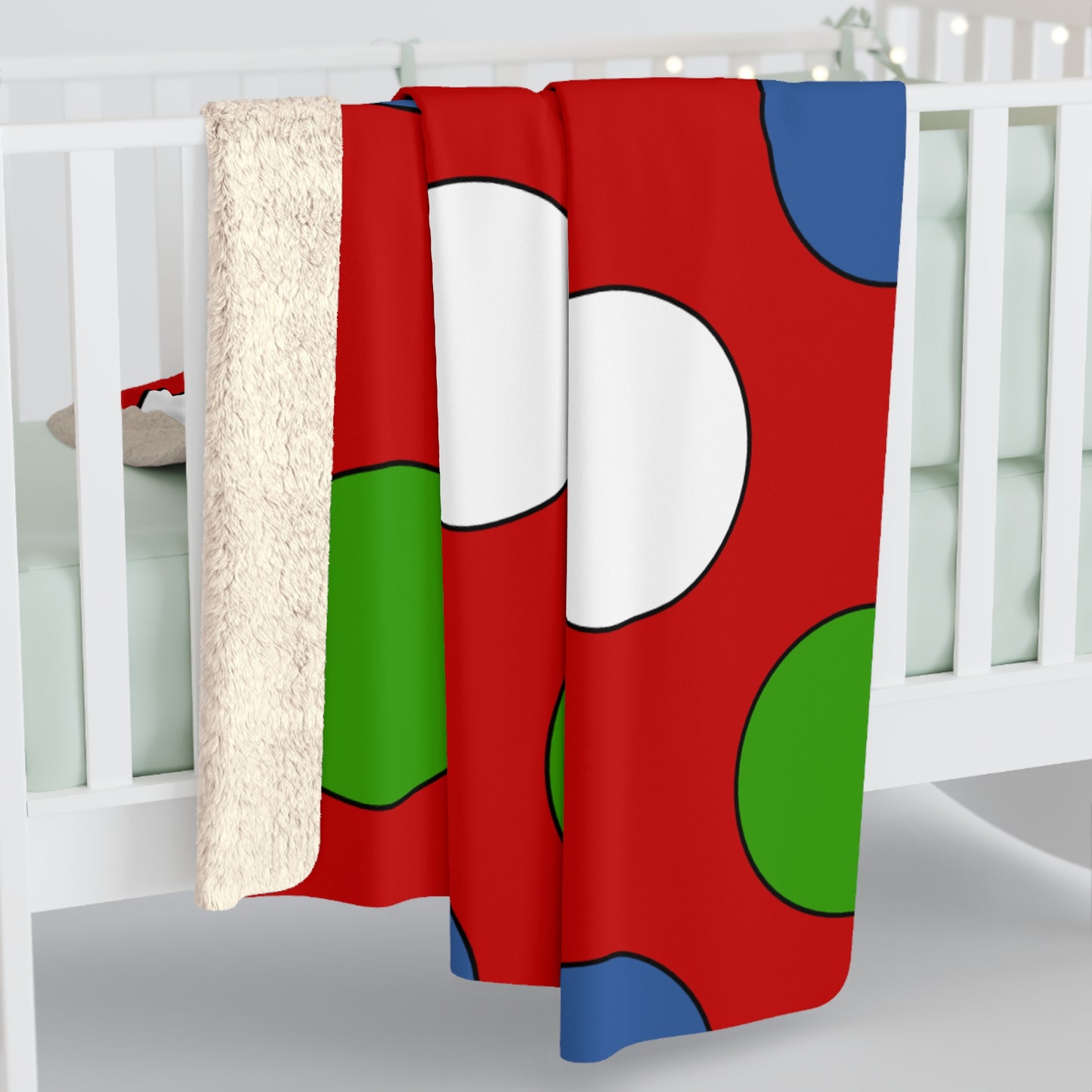 Namibia Retro Polka Dots Blanket Throw