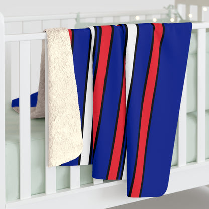 Sint Maarten Retro Stripes Blanket Throw
