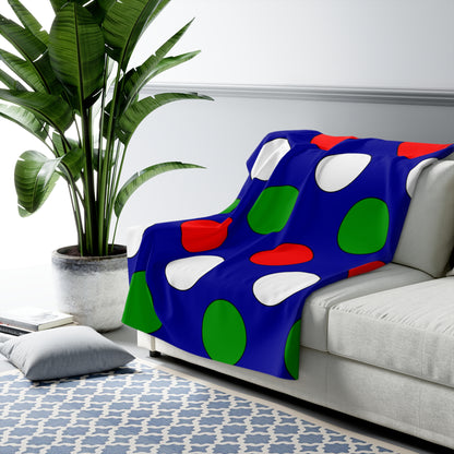 Gambia Retro Polka Dots Blanket Throw