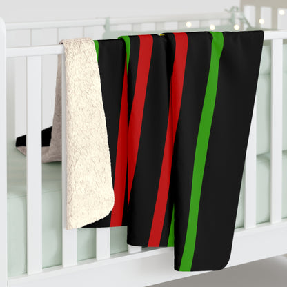 Saint Kitts And Nevis Retro Stripes Blanket Throw