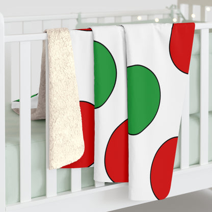 Iran Retro Polka Dots Blanket Throw