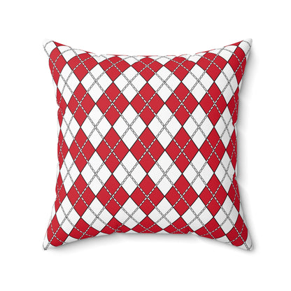 Jersey Retro Argyle Cushion Pillow