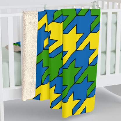 Gabon Retro Houndstooth Blanket Throw