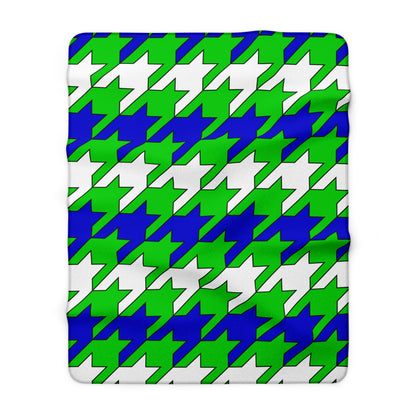 Sierra Leone Retro Houndstooth Blanket Throw
