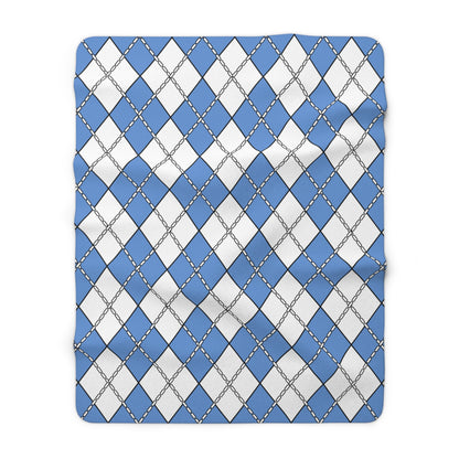 Micronesia Retro Argyle Blanket Throw