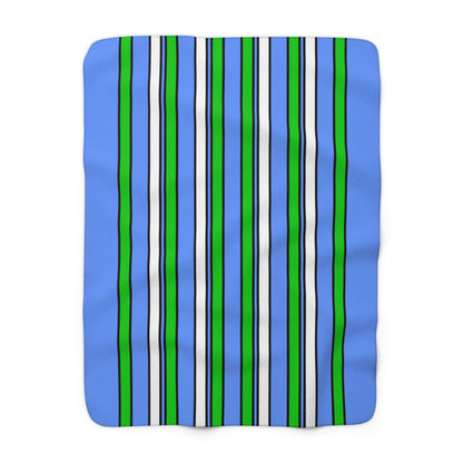 Djibouti Retro Stripes Blanket Throw