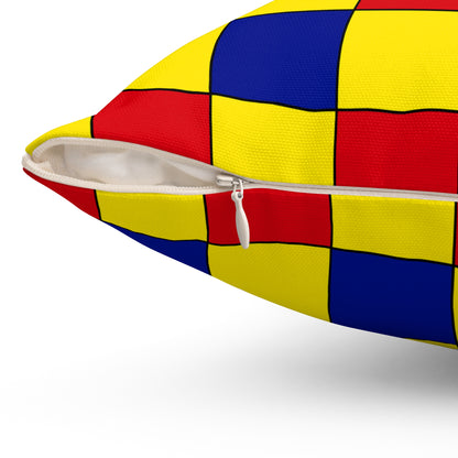 Colombia Retro Check Cushion Pillow