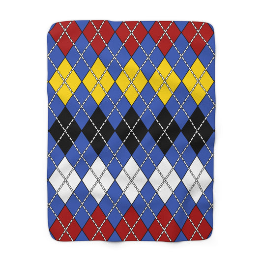 Eswatini Retro Argyle Blanket Throw