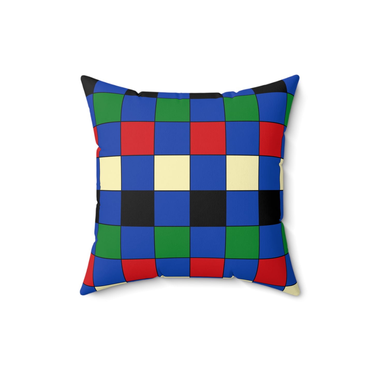 South Sudan Retro Check Cushion Pillow