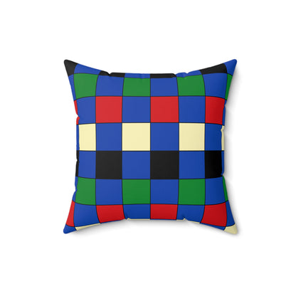 South Sudan Retro Check Cushion Pillow