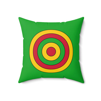 Sao Tome And Principe Retro Target Cushion Pillow