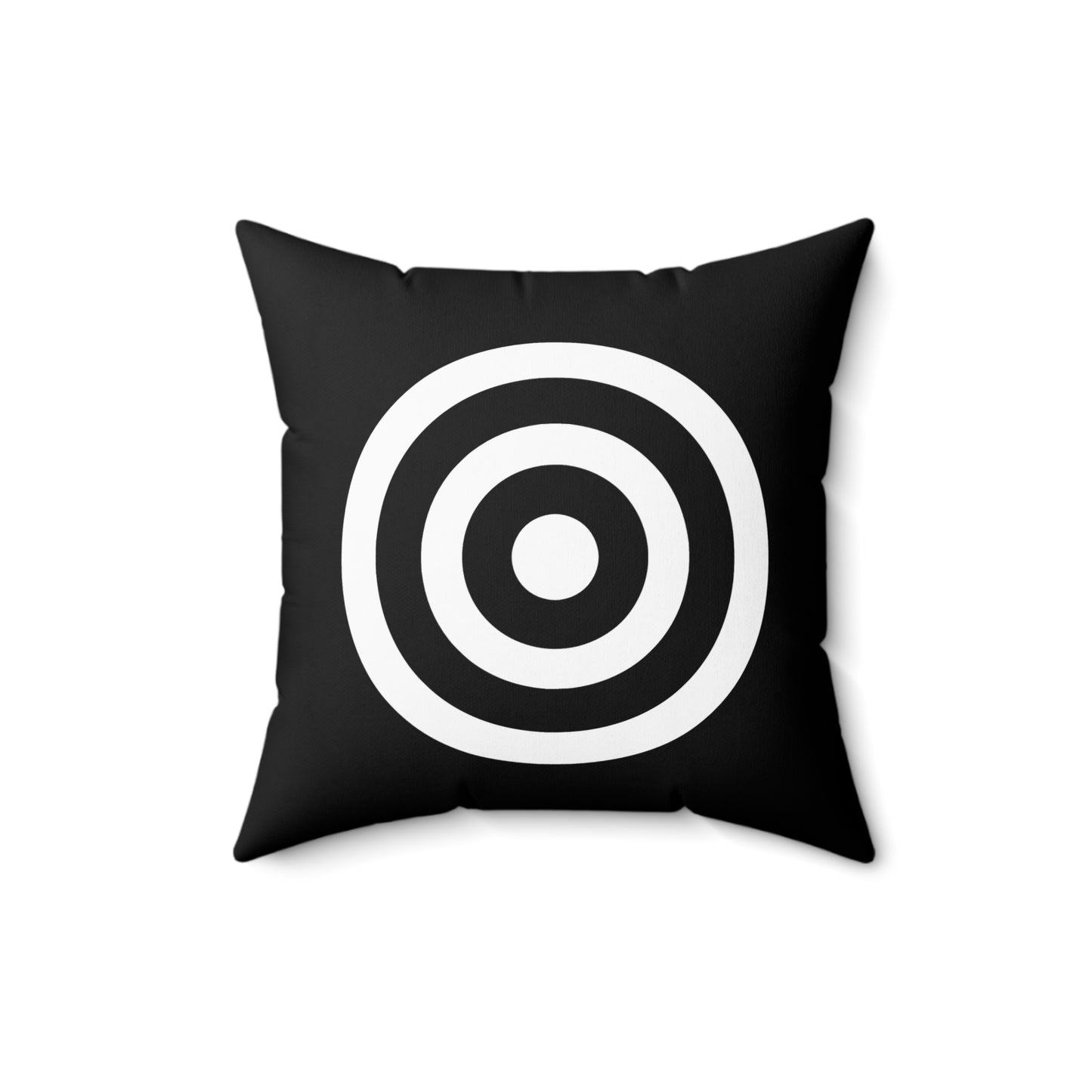 Black, White Retro Target Cushion Pillow