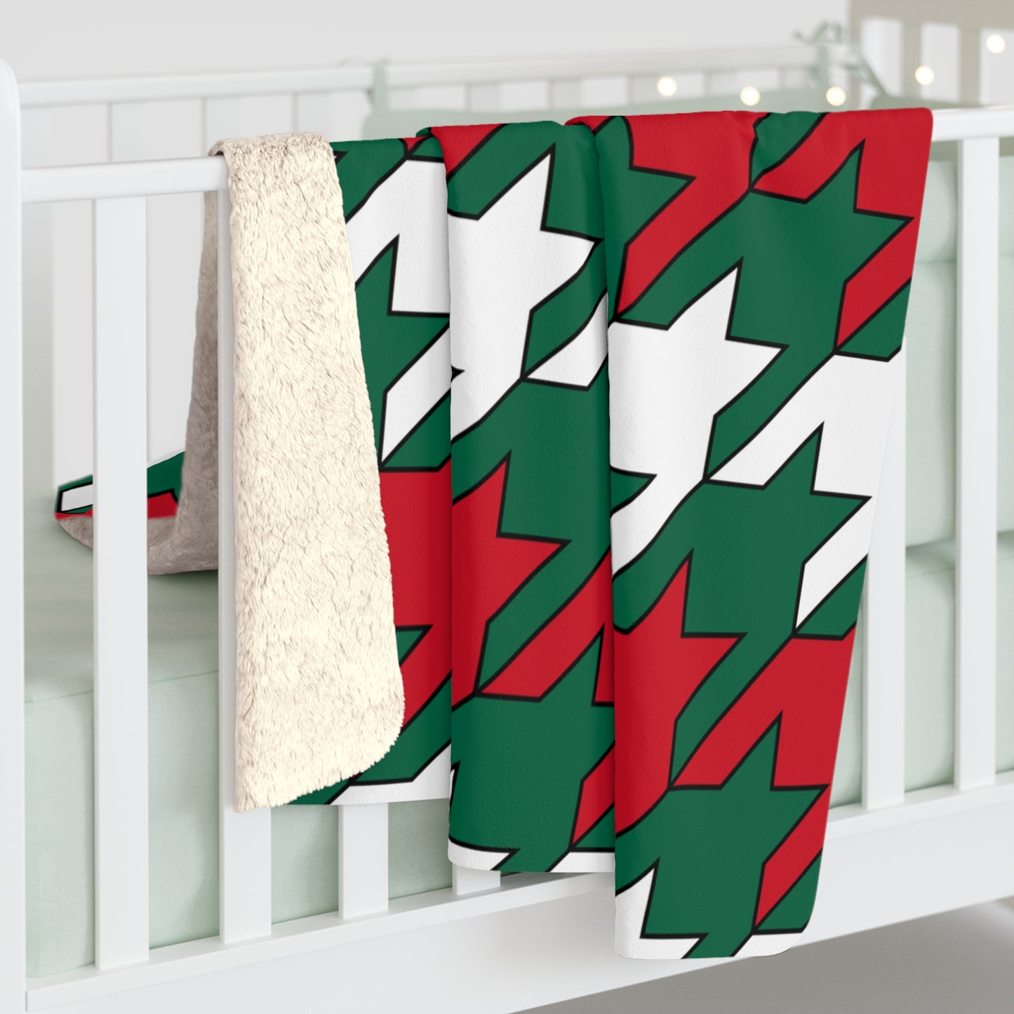 Mexico Retro Houndstooth Blanket Throw